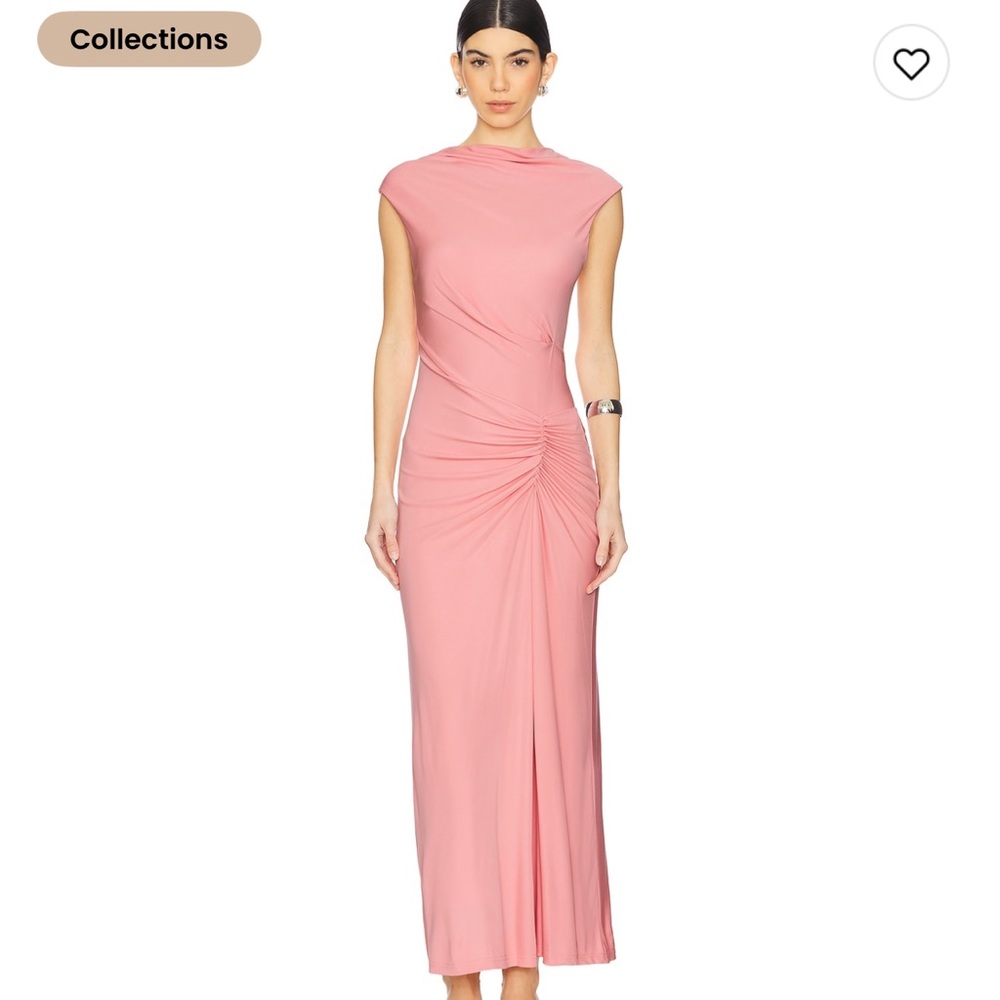 Jonathan Simkhai Acacia ruched jersey maxi dress